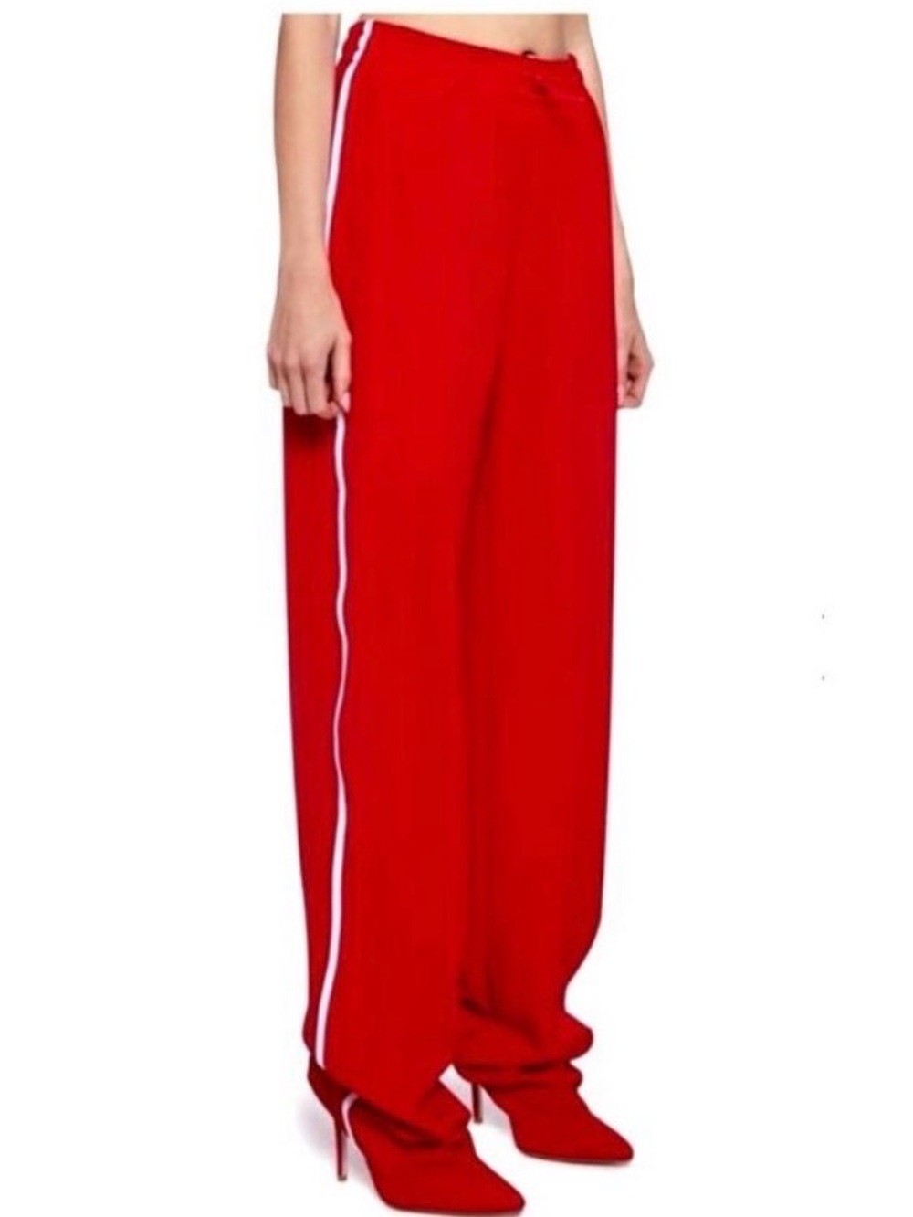 Brand New!! Red Pointed-Toe Heeled Pant Boots - Women's Fashion